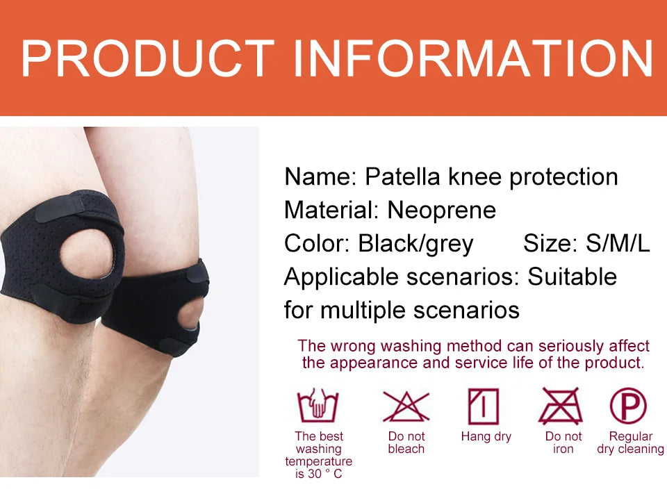 Knee Compression Sleeve with Silicone Patella Support