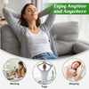 A woman is relaxing on a couch enjoying anytime and anywhere comfort, with options for working, yoga, and sleeping.