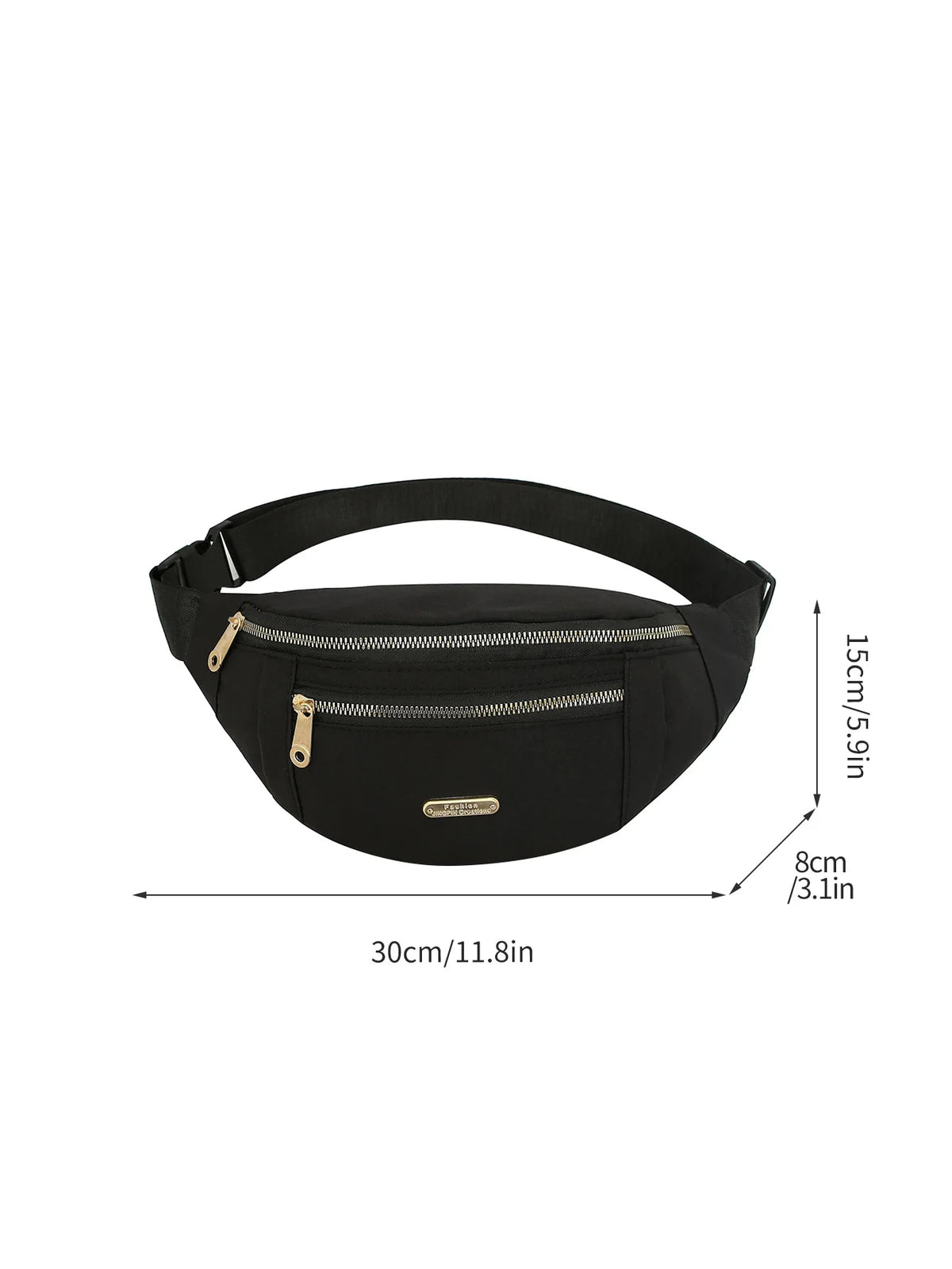 Waterproof Nylon Waist Pack with Adjustable Strap