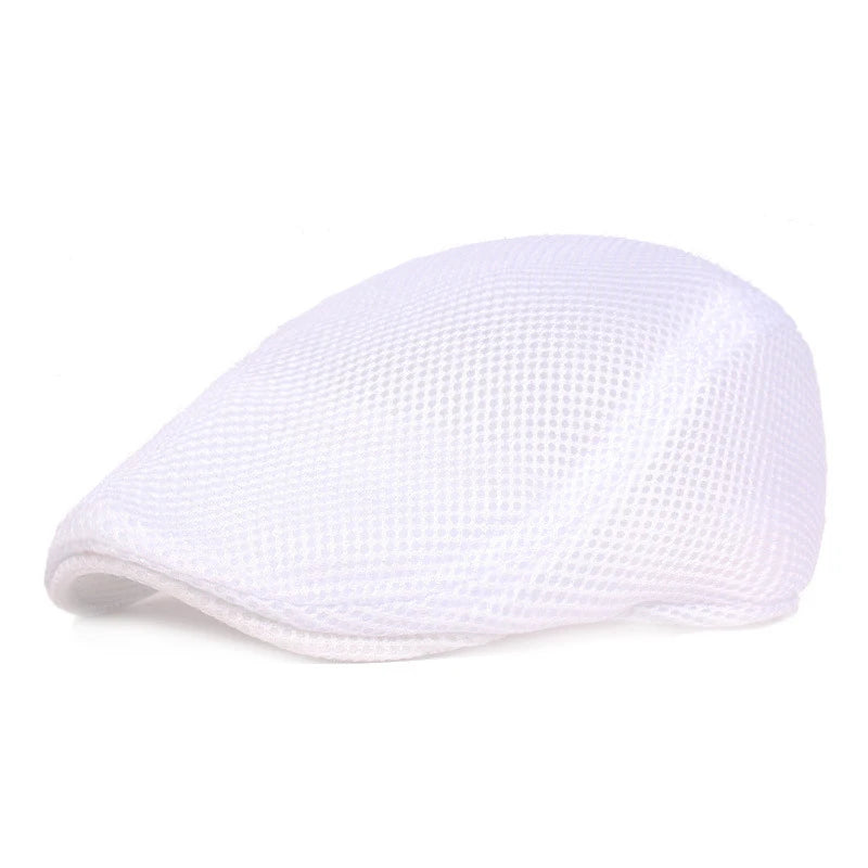Classic Mesh Beret Hat for Men and Women