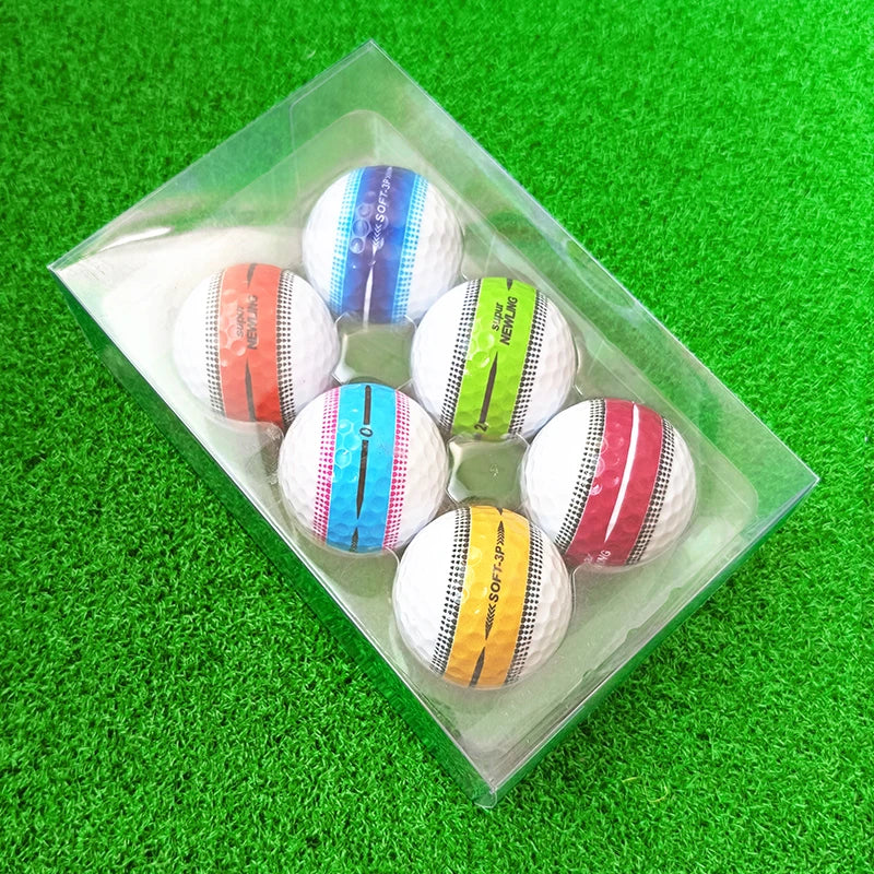 Premium Three-Layer Distance Golf Balls (6-Pack)