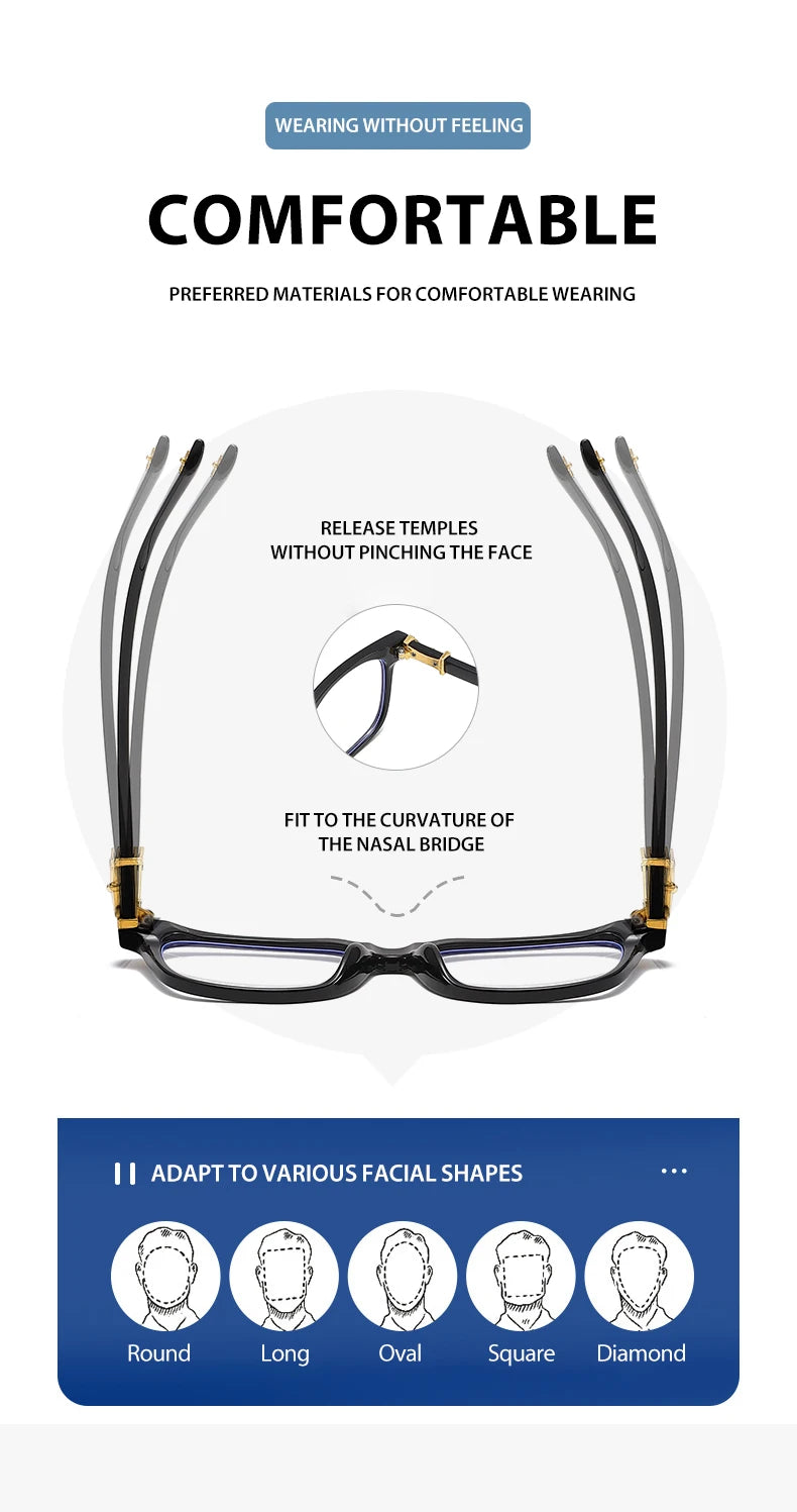 Black light blocking glasses designed for comfortable wearing and fit to the curvature of the nasal bridge.