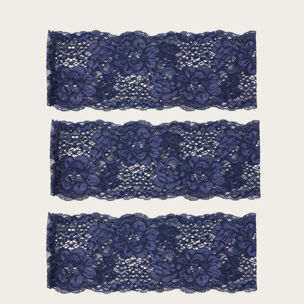 Diademas de encaje azul oscuro para fitness y yoga