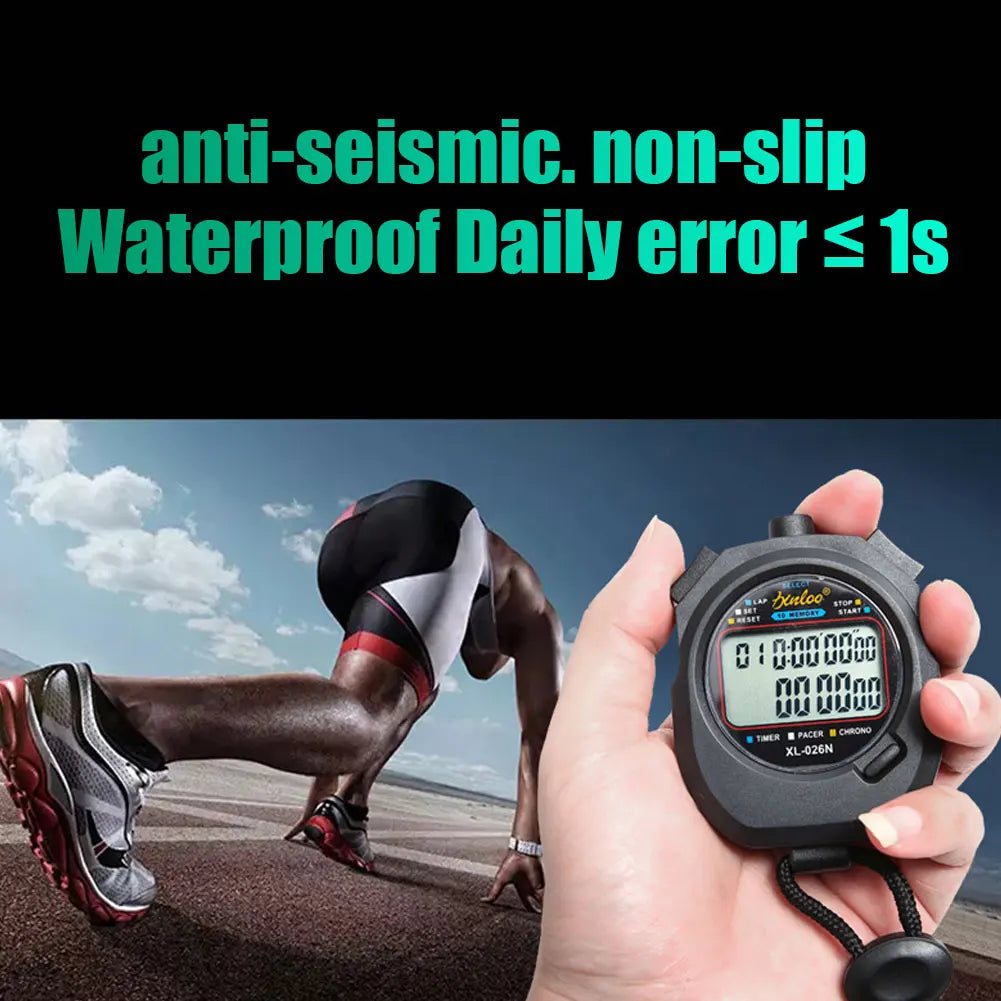 Precision Digital Stopwatch with Large Display for Sports and Training