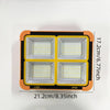 Solar Powered LED Work Light with Hanging Hook for Outdoor Use