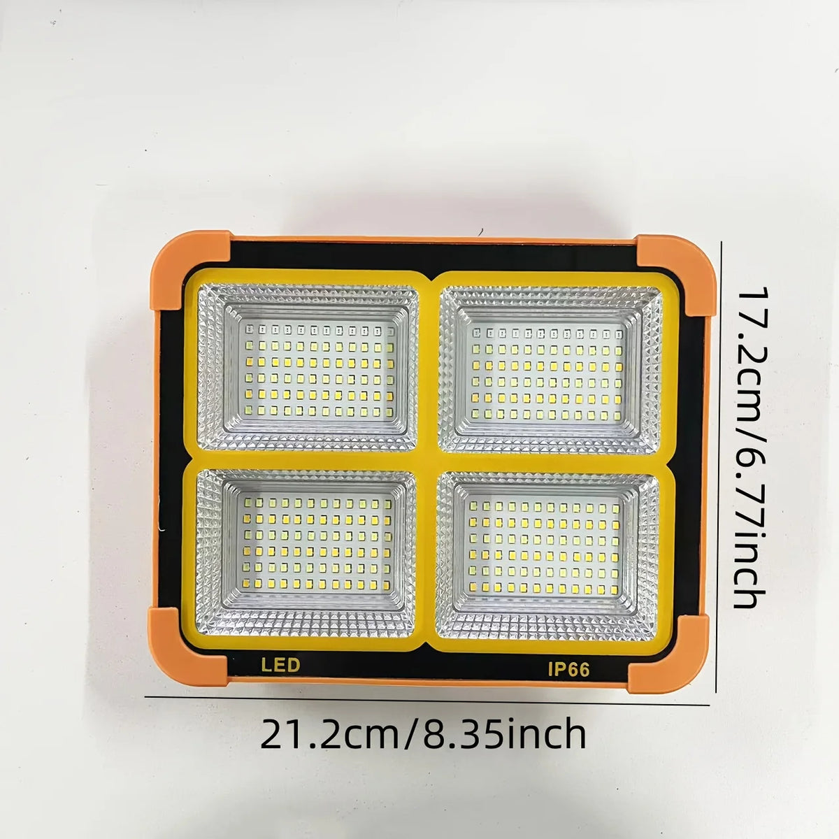 Solar Powered LED Work Light with Hanging Hook for Outdoor Use