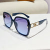 Oversized Square Sunglasses with Gradient Lenses