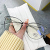 Women's Round Frame Blue Light Blocking Myopia Glasses