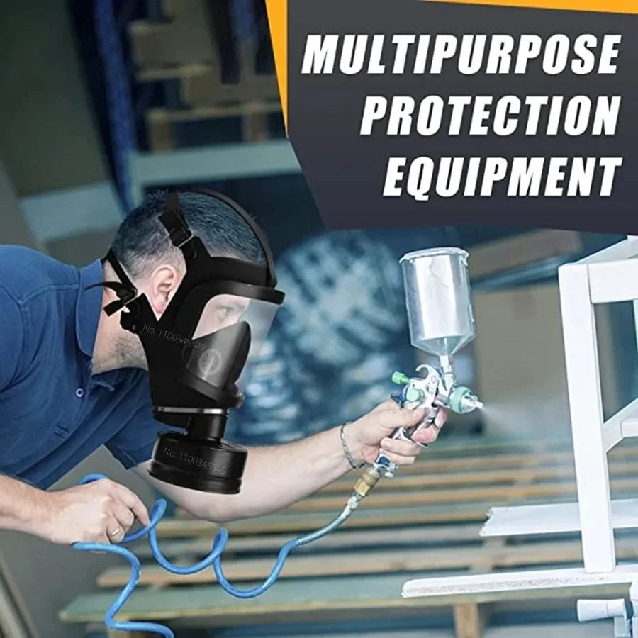 Full Face Gas Mask with Chemical Respirator Filter