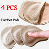 Four beige anti-slip forefoot pads for high heels