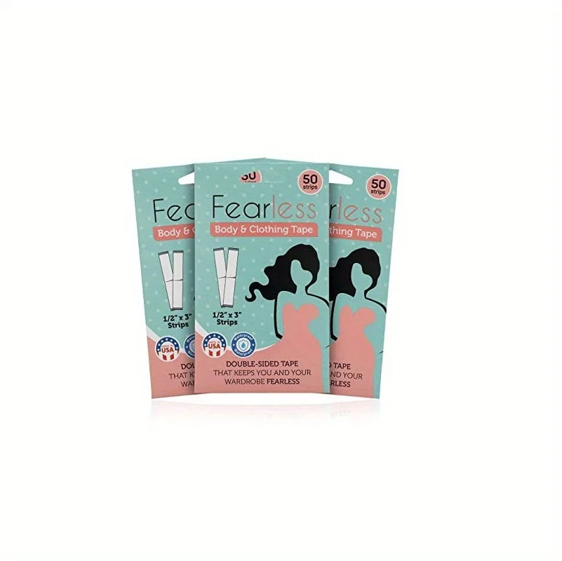Pack de 5 boîtes de ruban corporel et de vêtement Fearless pour un anti-dérapant invisible en mode