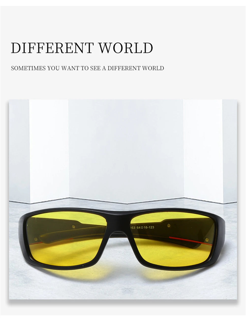 Polarized Night Driving Glasses with Yellow Tinted Lenses