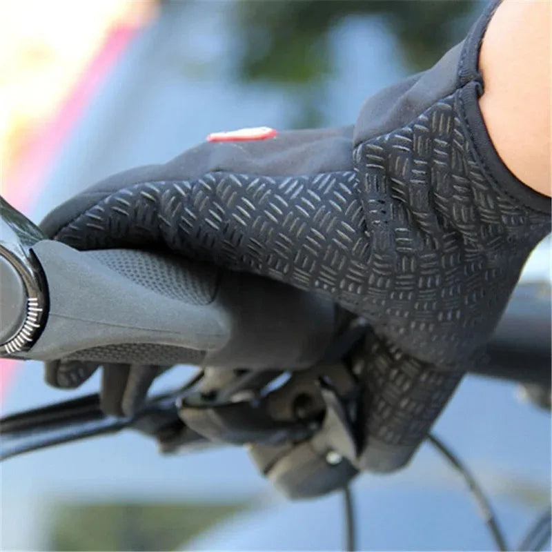 Touchscreen Warm Winter Gloves with Zipper Closure