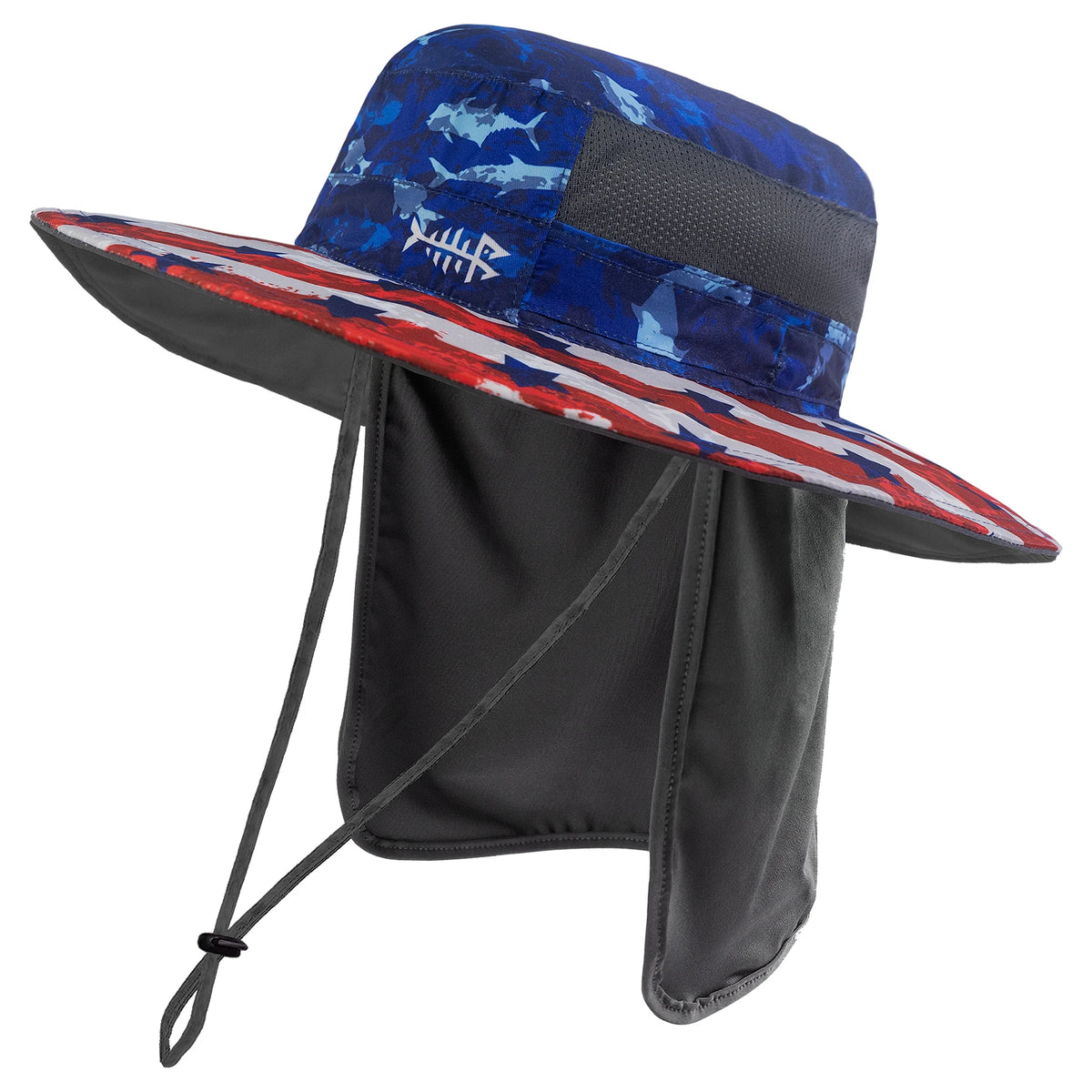 UPF 50+ Sun Protection Bucket Hat with Detachable Neck Flap