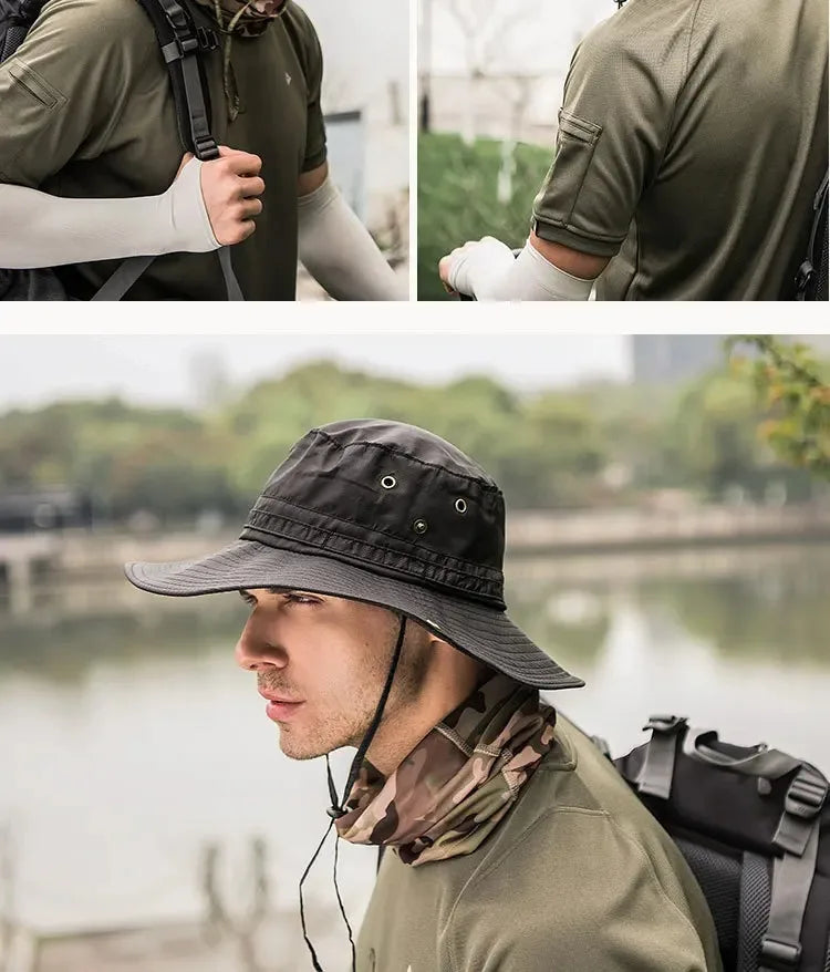 Foldable Waterproof Sun Hat with Wide Brim