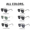 Classic Square-Frame Sunglasses with UV400 Protection