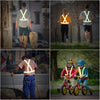 Adjustable High-Visibility Reflective Safety Vest with Wrist Straps