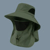 UPF 50+ Wide Brim Sun Hat with Detachable Face Mask