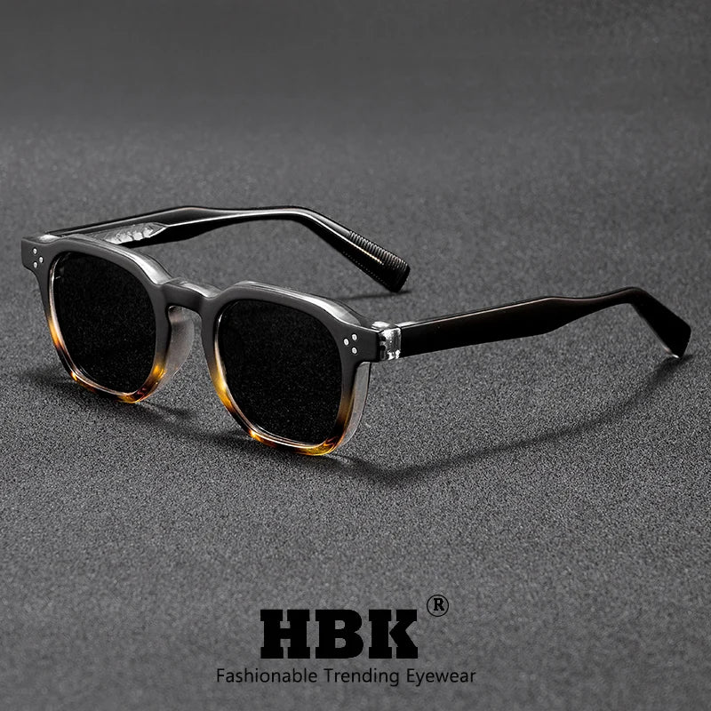 Retro Classic Square Frame Sunglasses with UV400 Protection