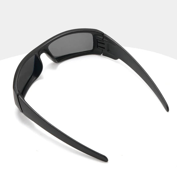 Lunettes de soleil noires polarisées pour le vélo et la conduite vues de dessus