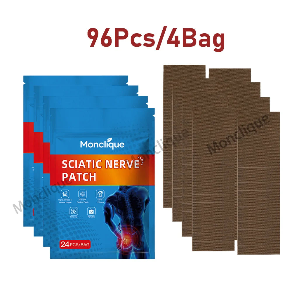 Box of 96 pieces of Monclique Sciatic Nerve Patch for muscle relaxation