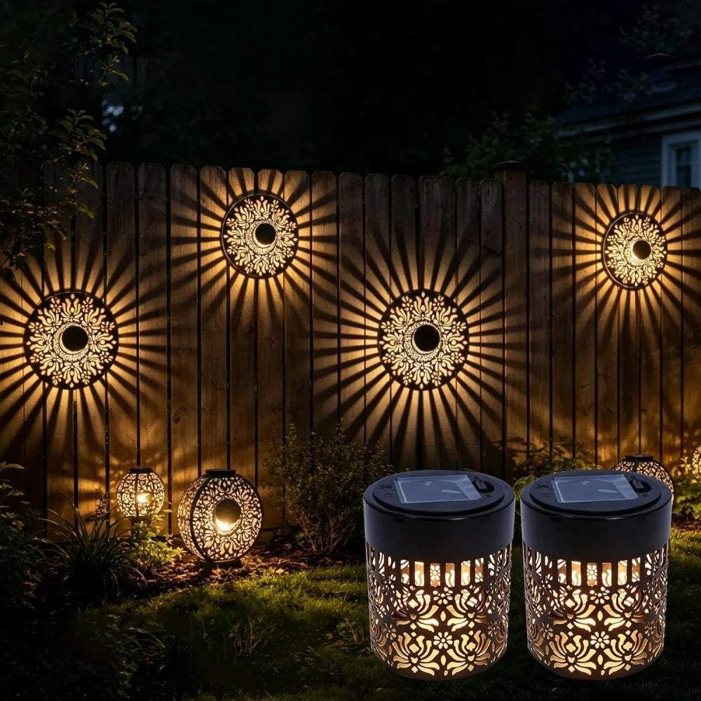 Solar Peony Mandala Projector Light for Outdoor Walls