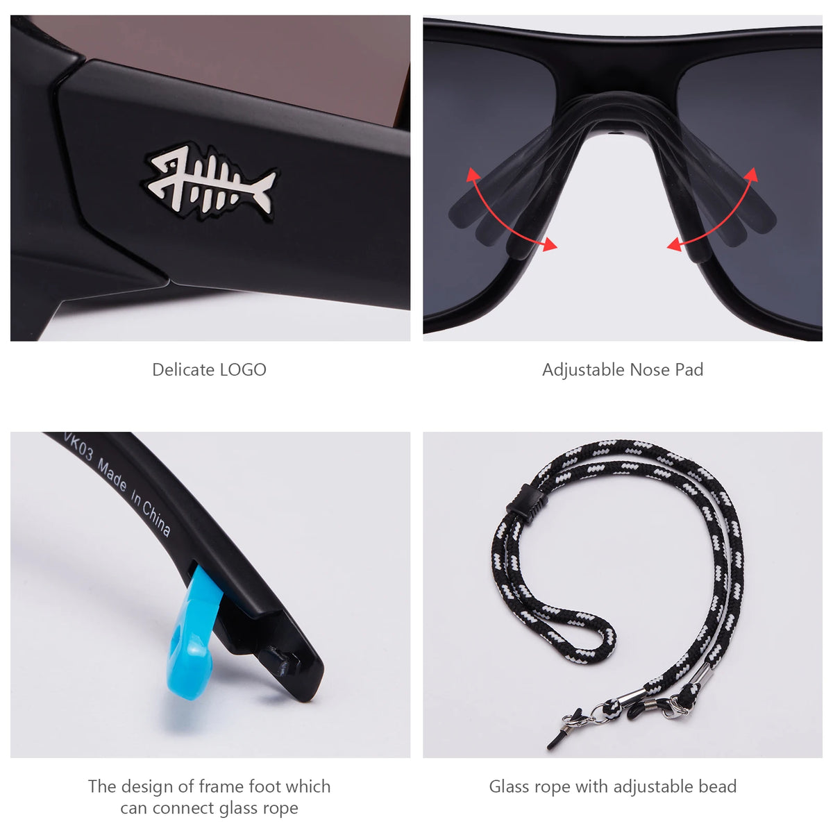 Polarized Sports Sunglasses for Fishing, Driving & Outdoor Activities