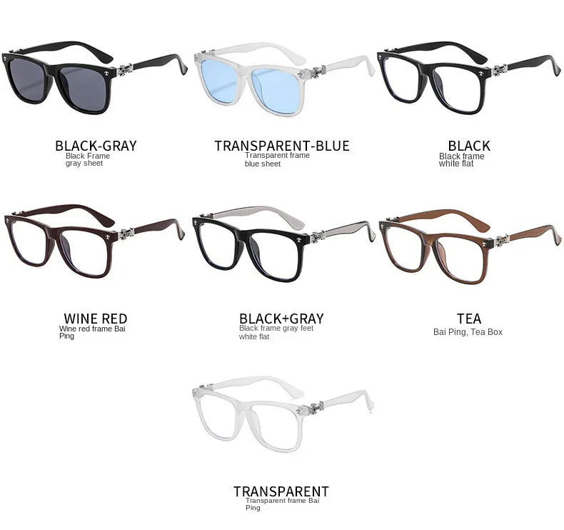 Vintage Square Anti-Blue Light Glasses for Men and Women