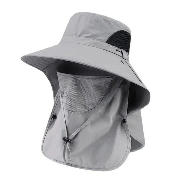 UPF 50+ Wide Brim Sun Hat with Detachable Face Mask