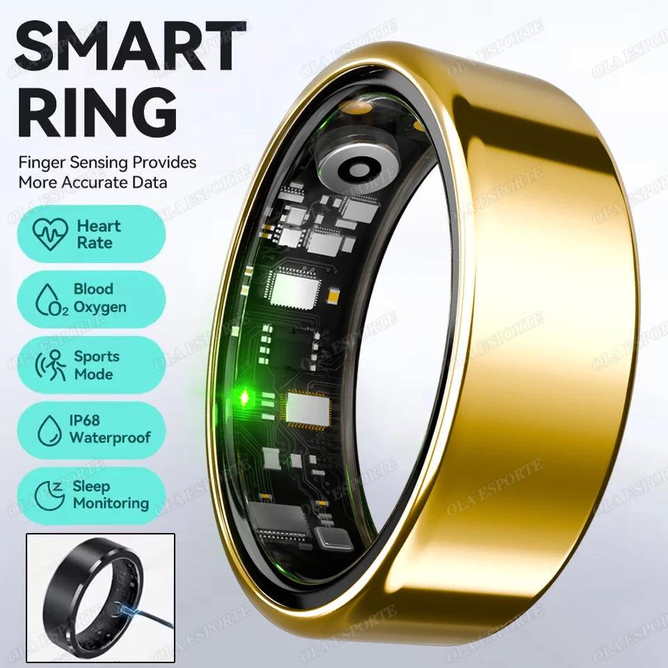 Smart Ring with Heart Rate, SpO2 & Sleep Tracking