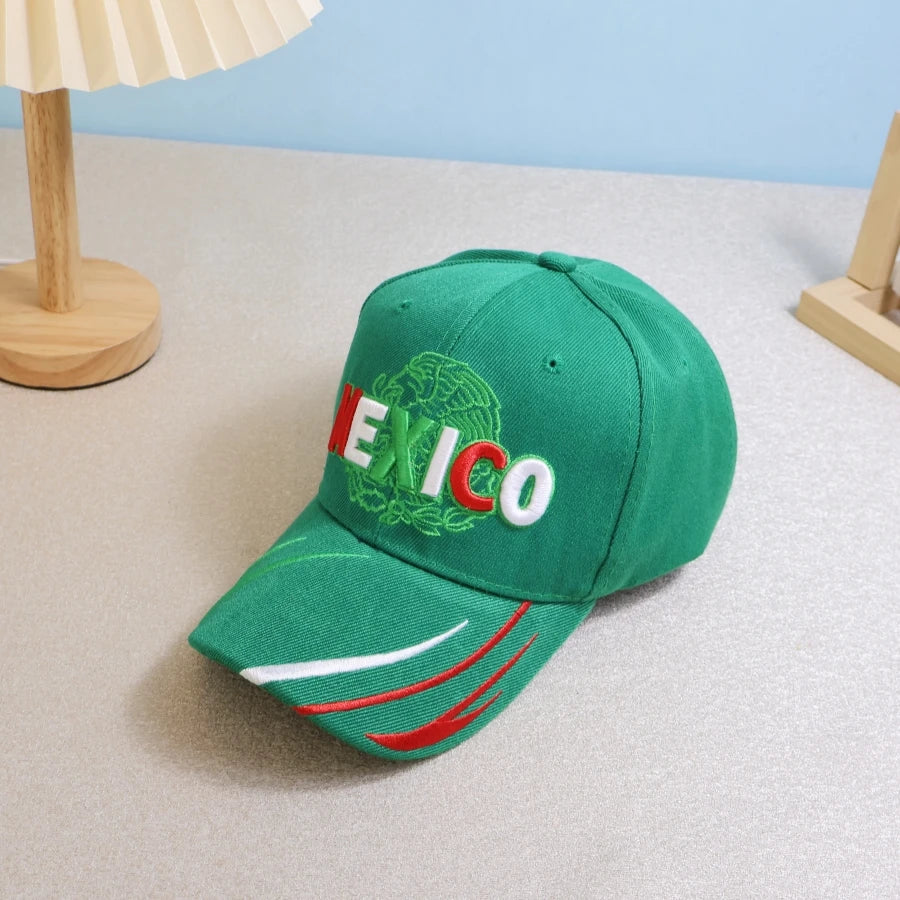 Embroidered Letter Baseball Cap with Adjustable Strap