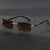 Rimless Rectangle Sunglasses