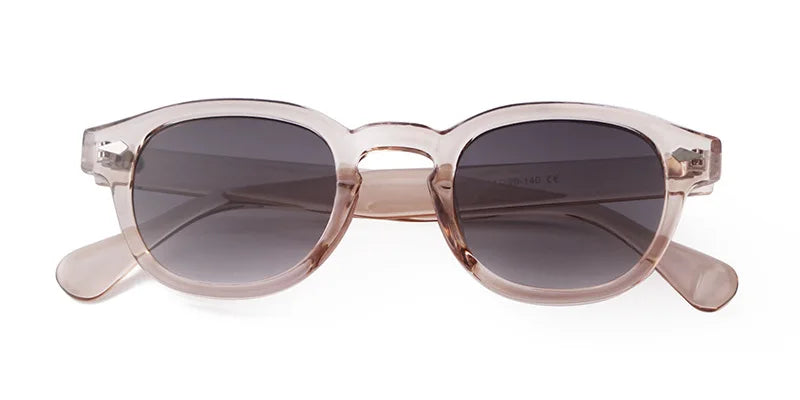 Retro Round Sunglasses with UV400 Protection