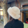Women's Plush Fur-Trimmed Winter Hat with Ear Protection
