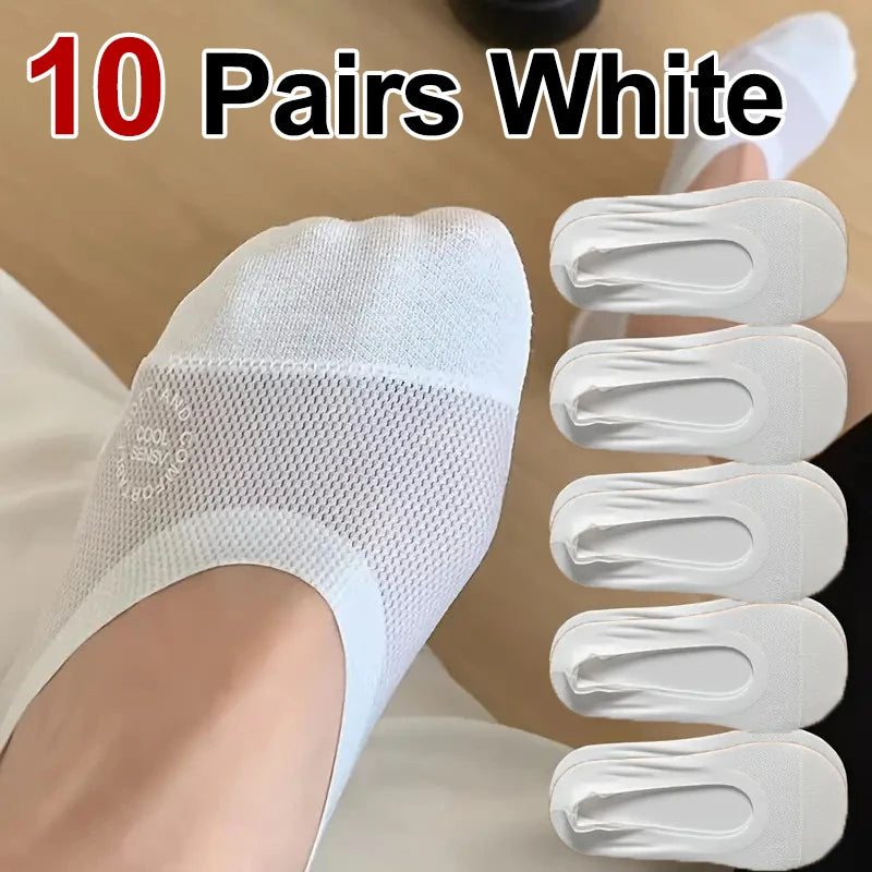 Women's Invisible Low-Cut Socks with Silicone Grip