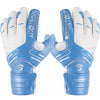 Par de guantes de portero azules y blancas para fútbol
