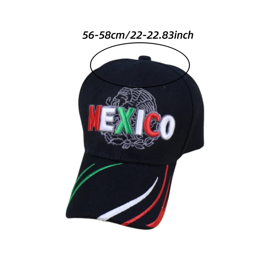 Embroidered Letter Baseball Cap with Adjustable Strap