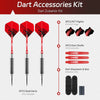 Professional Steel Tip Darts Set with Aluminum Shafts and Storage Box