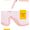 Oversized Pilot Sunglasses with Gradient Lenses