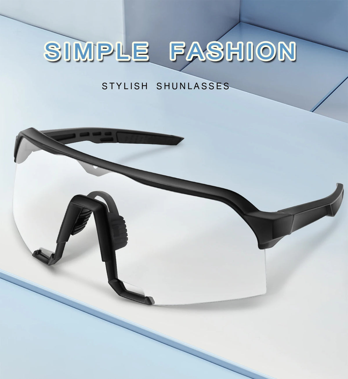 Photochromic Cycling Sunglasses with UV Protection
