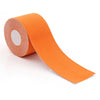 Roll of orange wrinkle smoothing tape for face and skin
