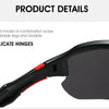 Polarized Half-Frame Sport Sunglasses with Anti-Glare Lenses