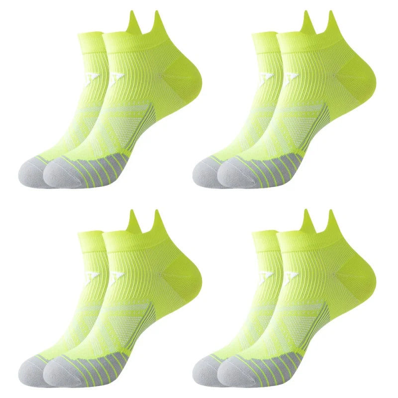 Mehrfachpack neongelbe Kompressions-Sportstrümpfe für Herren und Damen