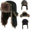 Men's Winter Trapper Hat with Faux Fur Ear Flaps