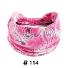 Boho Print Cotton Headbands for Hair and Workout