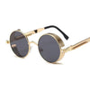 Retro Round Metal Sunglasses with UV400 Protection