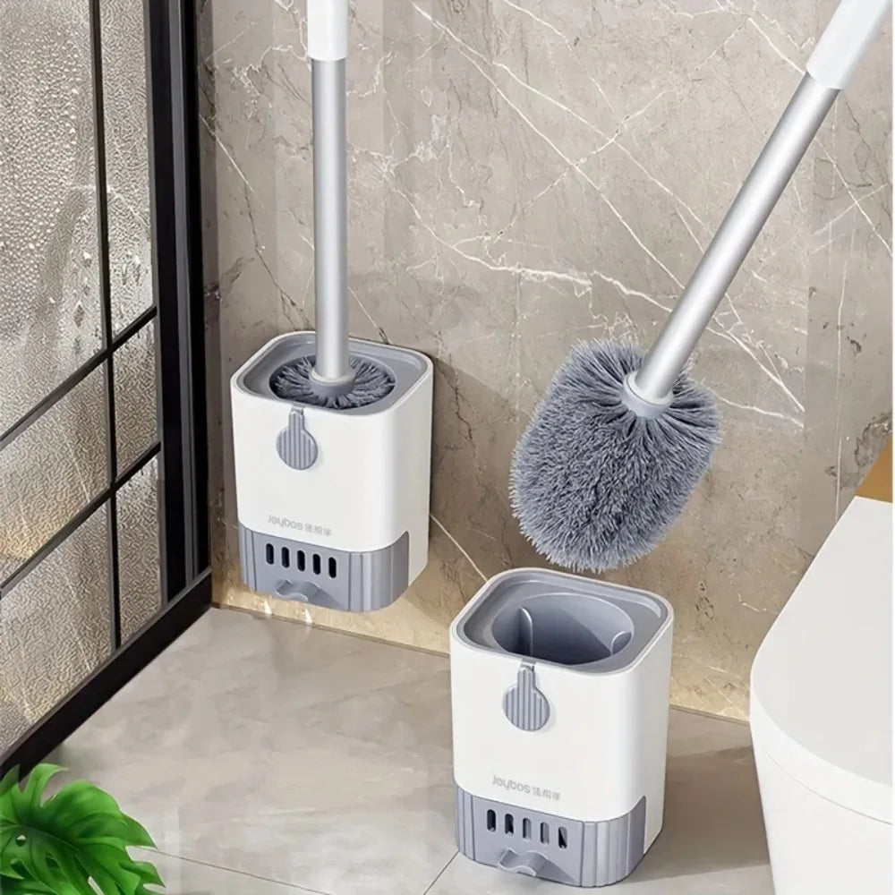 Wall-Mounted Toilet Brush Set with Holder