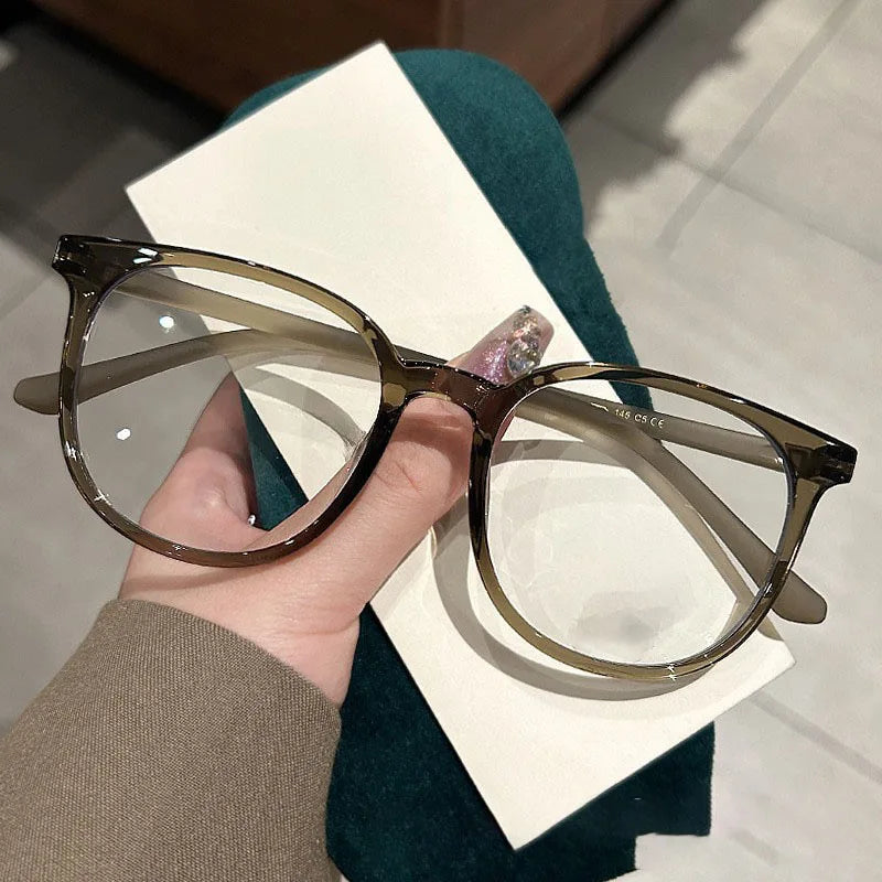 Vintage Round Blue Light Blocking Glasses for Women