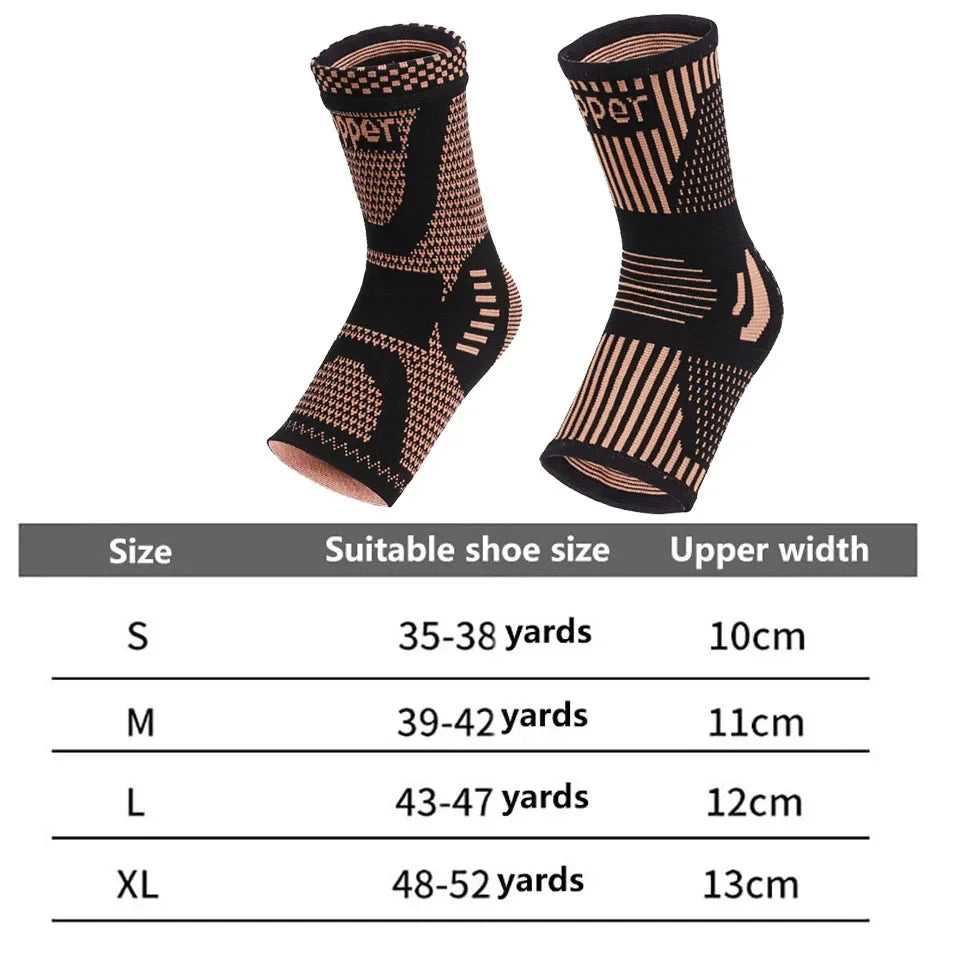 Copper-Infused Compression Ankle Support for Sports & Daily Wear