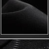 Close-up of black stretch fabric with silicone design on an arm sleeve.